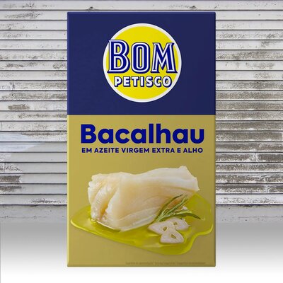 Bom Petisco - Bacalhau in Olivenl und Knoblauch 120g